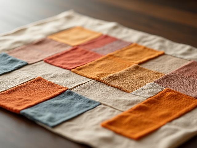 전통 조각보 공예 워크숍, 다양한 색상의 천 조각으로 만들어진 한국식 패치워크